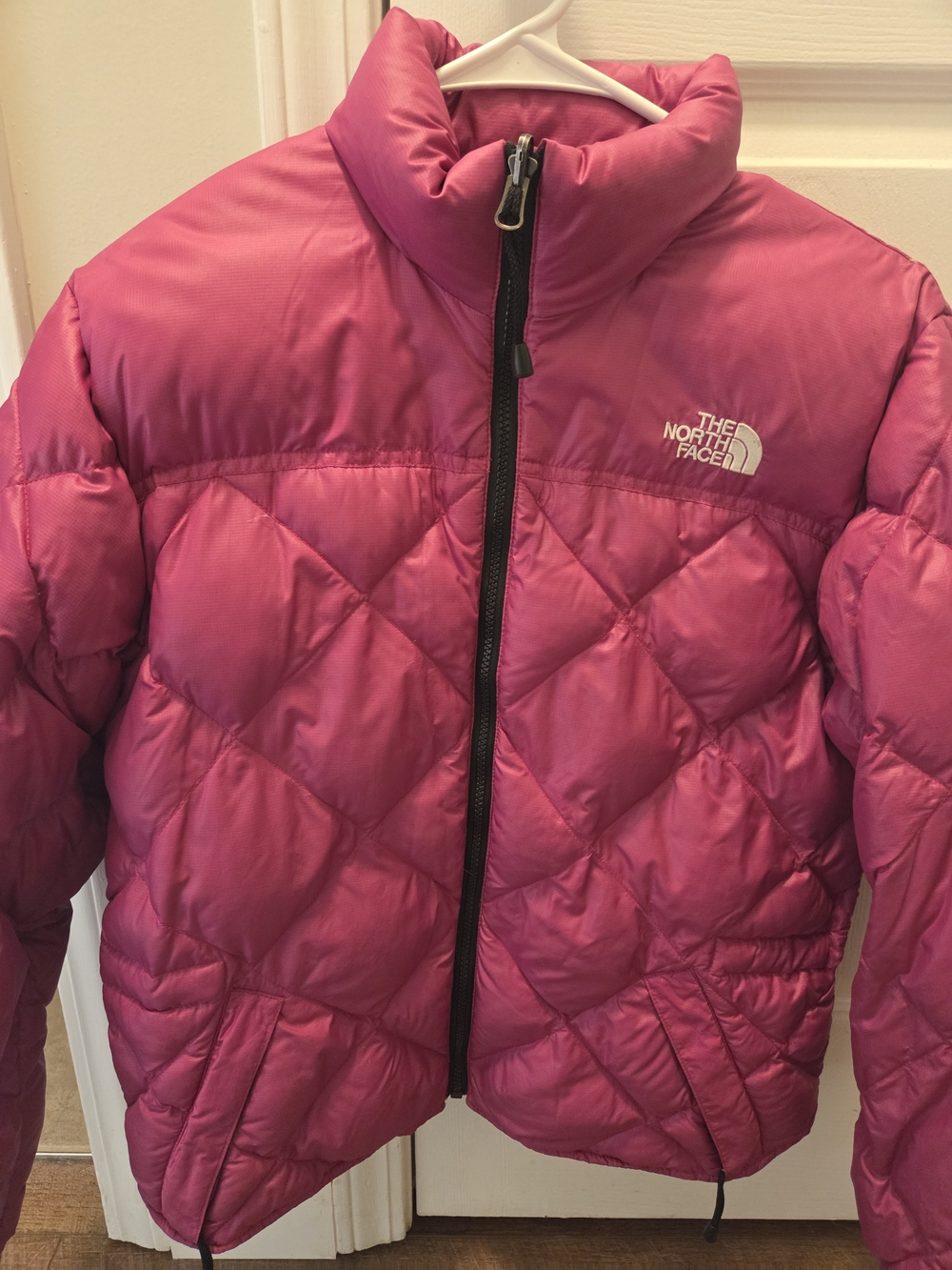 The North Face Women's Hot Pink Quilted Puffer Jacket